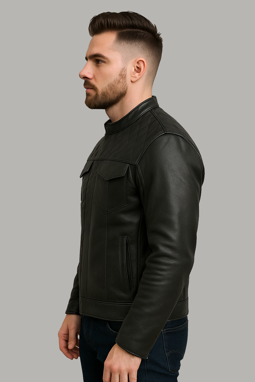 PR-206 Ember Guard Men's Motorcycle leather jacket