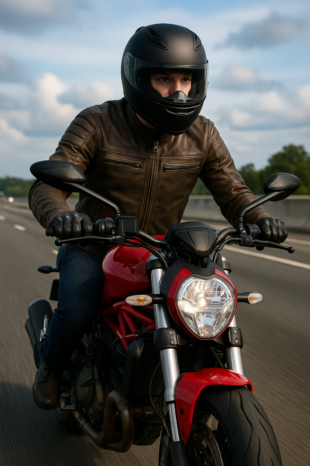 PR-213 Steelcore Man's Motorcycle leather jacket