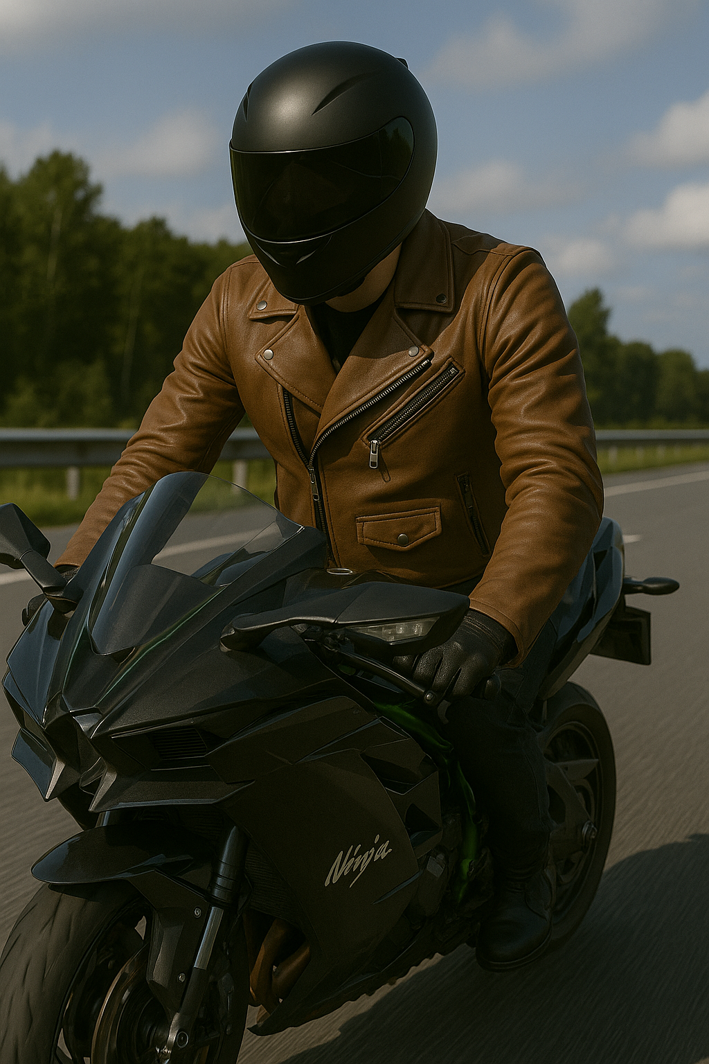 PR-203 Ironhide Rebel – Men's Motorcycle Leather Jacket