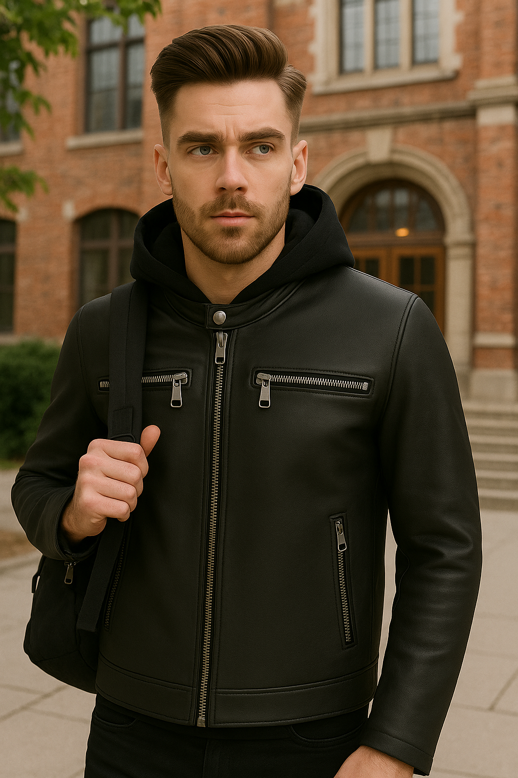 PR-230 Night Vortex Man's Motorcycle leather jacket