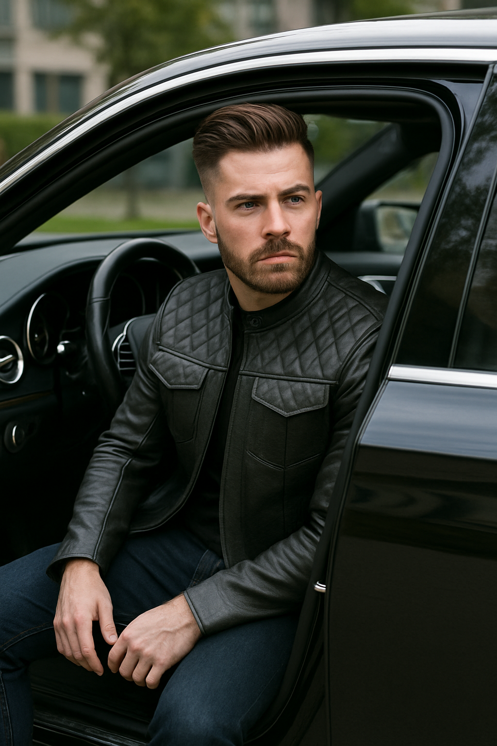 PR-206 Ember Guard Men's Motorcycle leather jacket