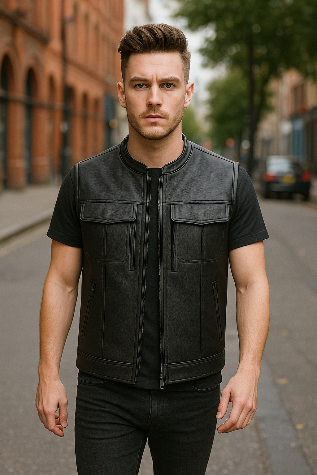 Warpath – Men's Motorcycle Leather Vest