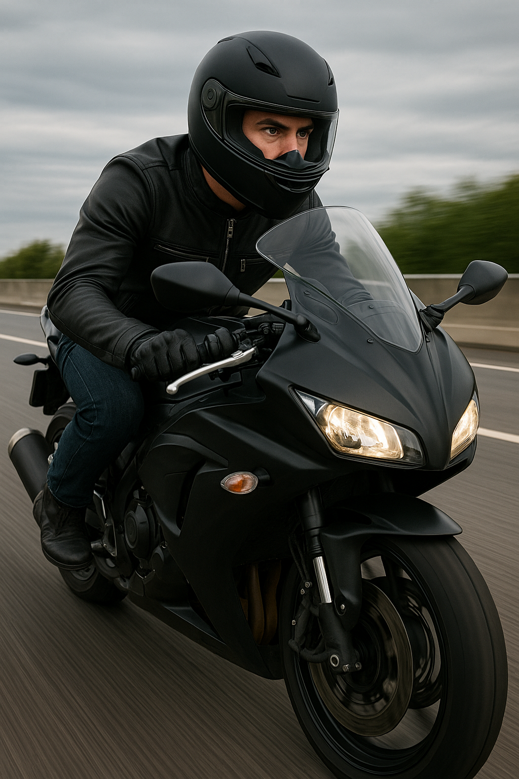 PR-227 Jetstream Man's Motorcycle Leather Jacket