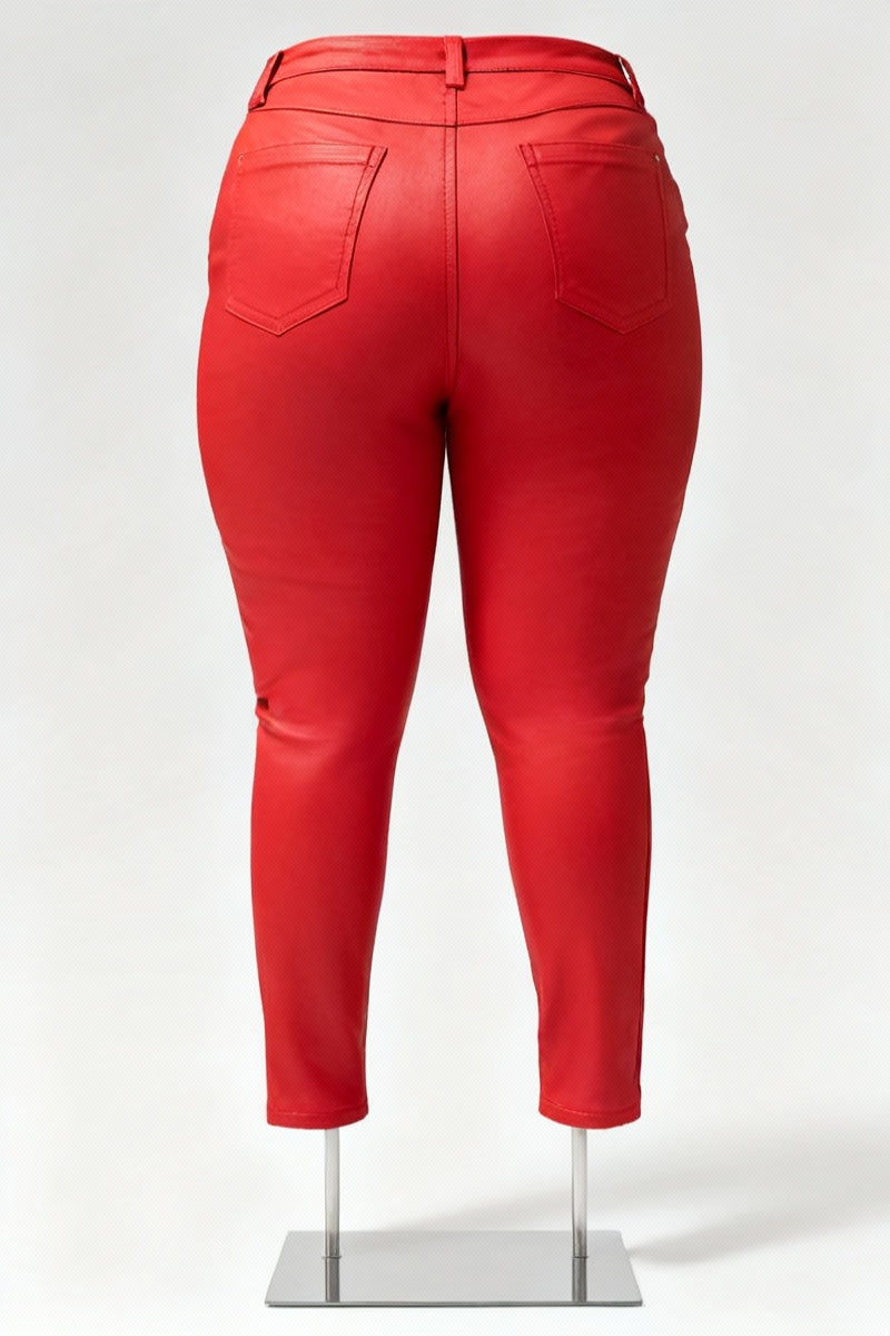 Onyx Fit Leather Pants