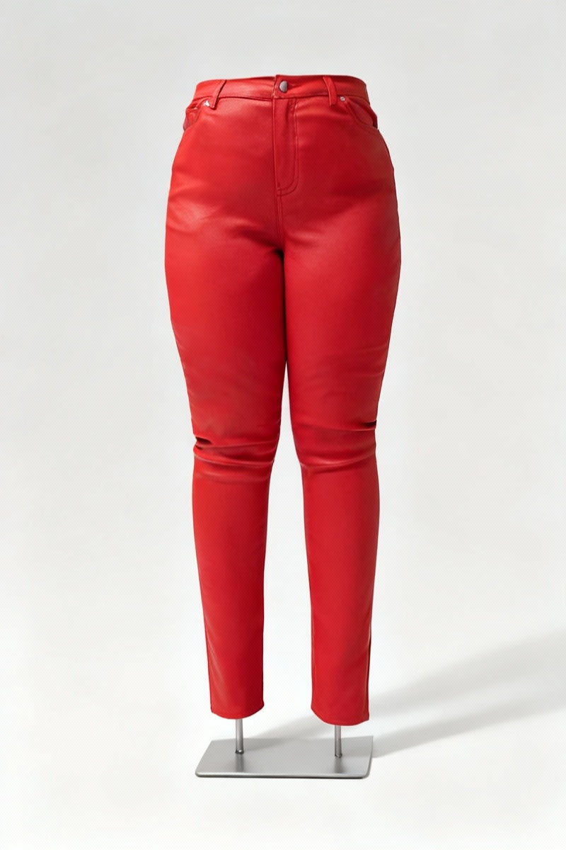 Onyx Fit Leather Pants