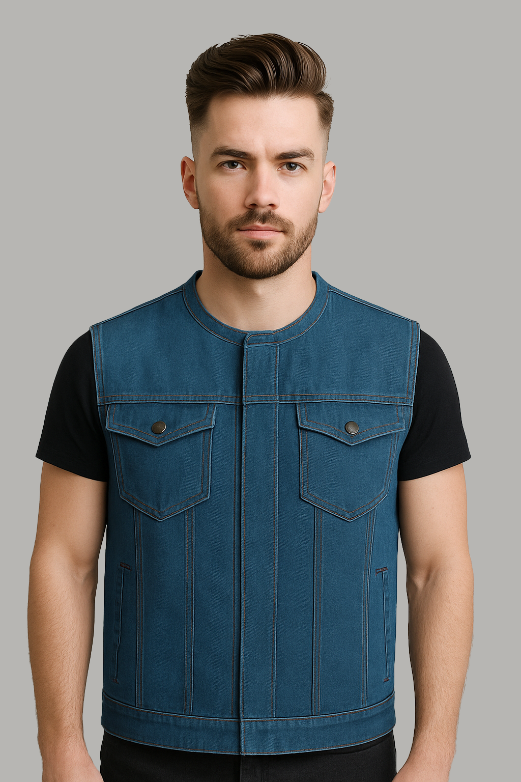PR-310 Bastion – Men’s Motorcycle Denim Vest