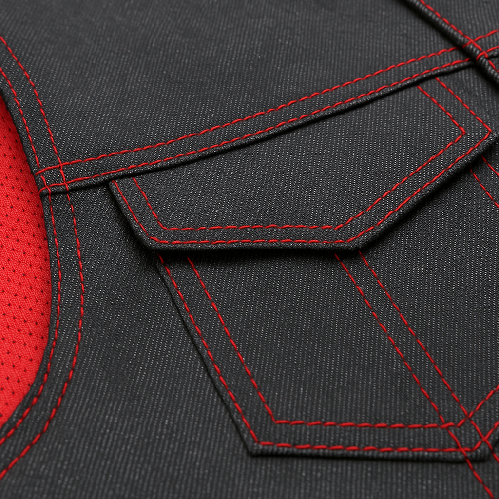 PR-302 Bloodstone – Men’s Motorcycle Denim Vest