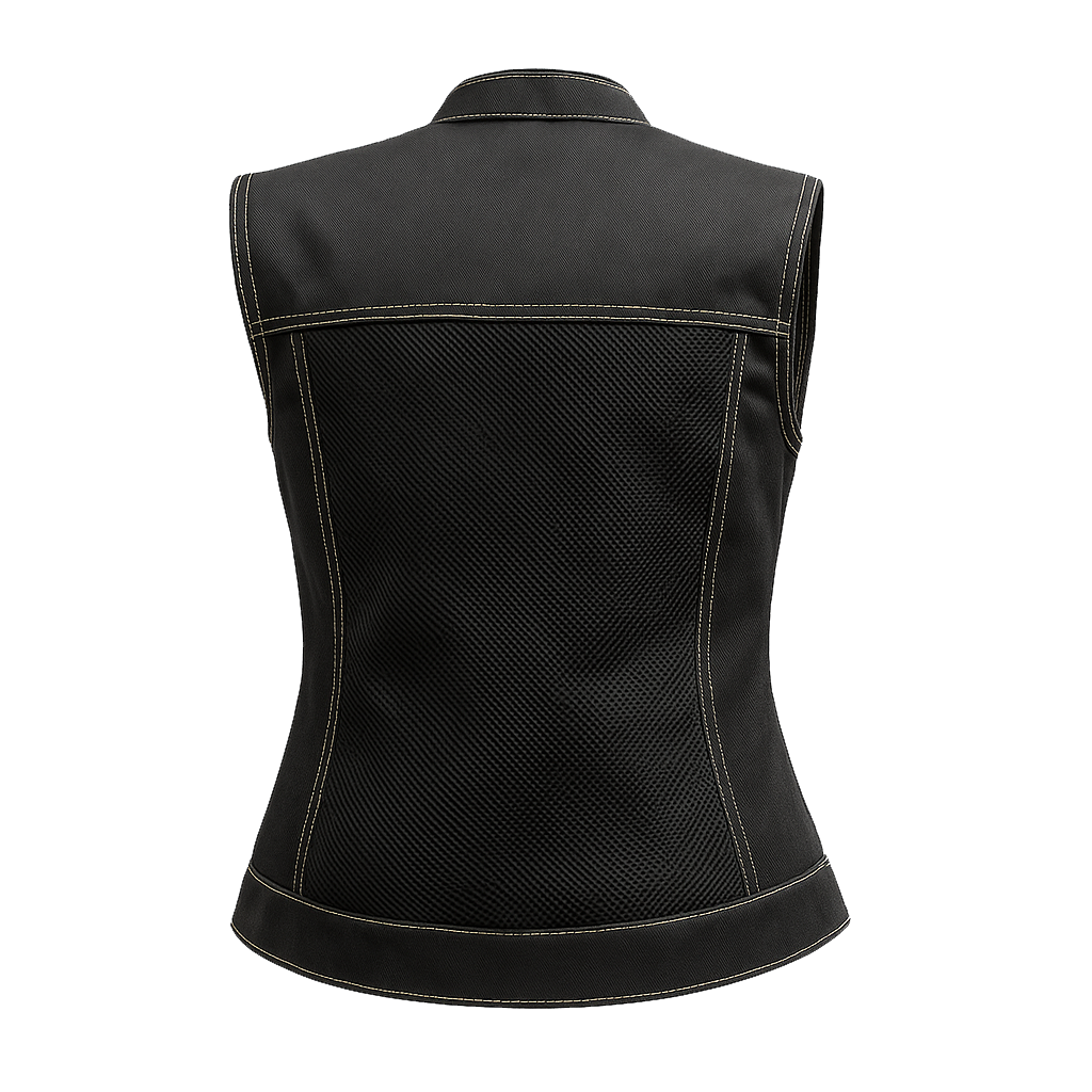 Trace Moto Mesh Women's Club Style Motorcycle Vest