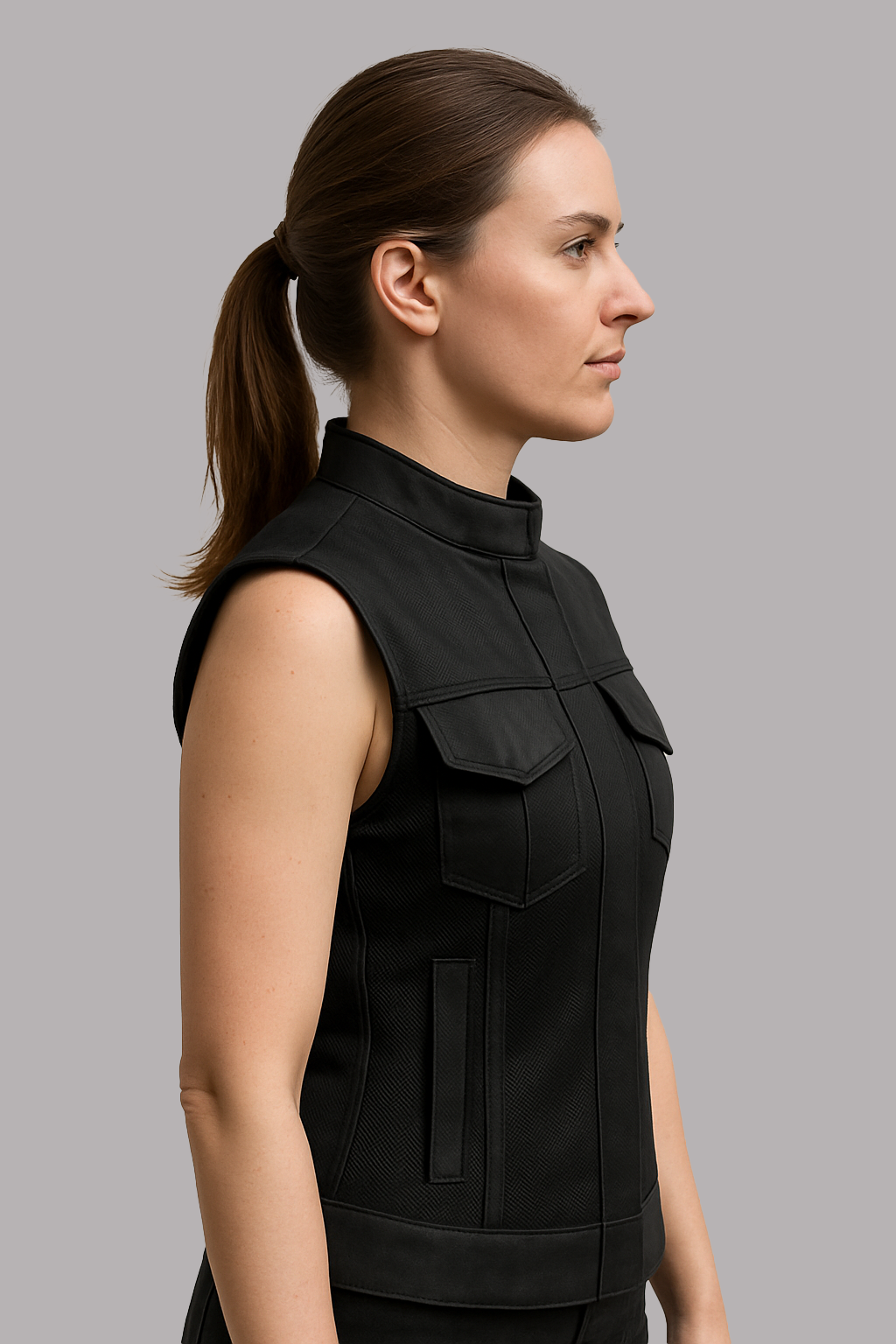 Trace Moto Mesh Women's Club Style Motorcycle Vest