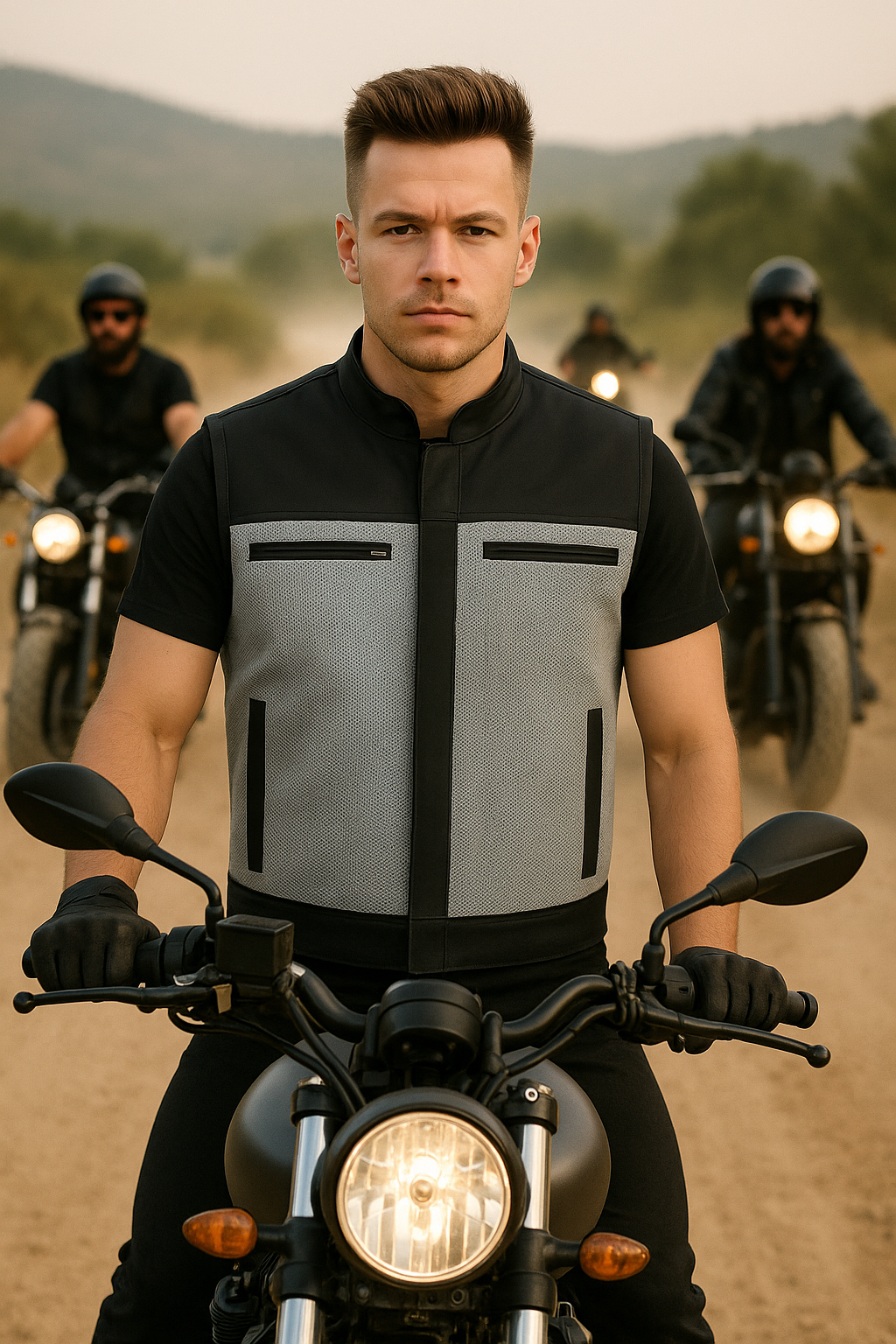 Aura – Men's Moto Mesh Motorcycle Vest