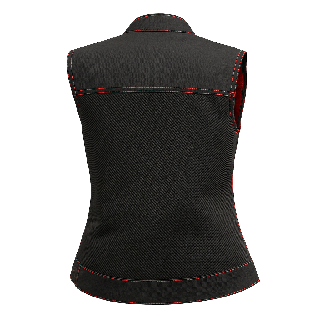 Trace Moto Mesh Women's Club Style Motorcycle Vest