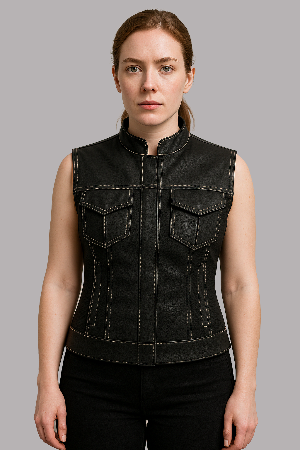 Trace Moto Mesh Women's Club Style Motorcycle Vest