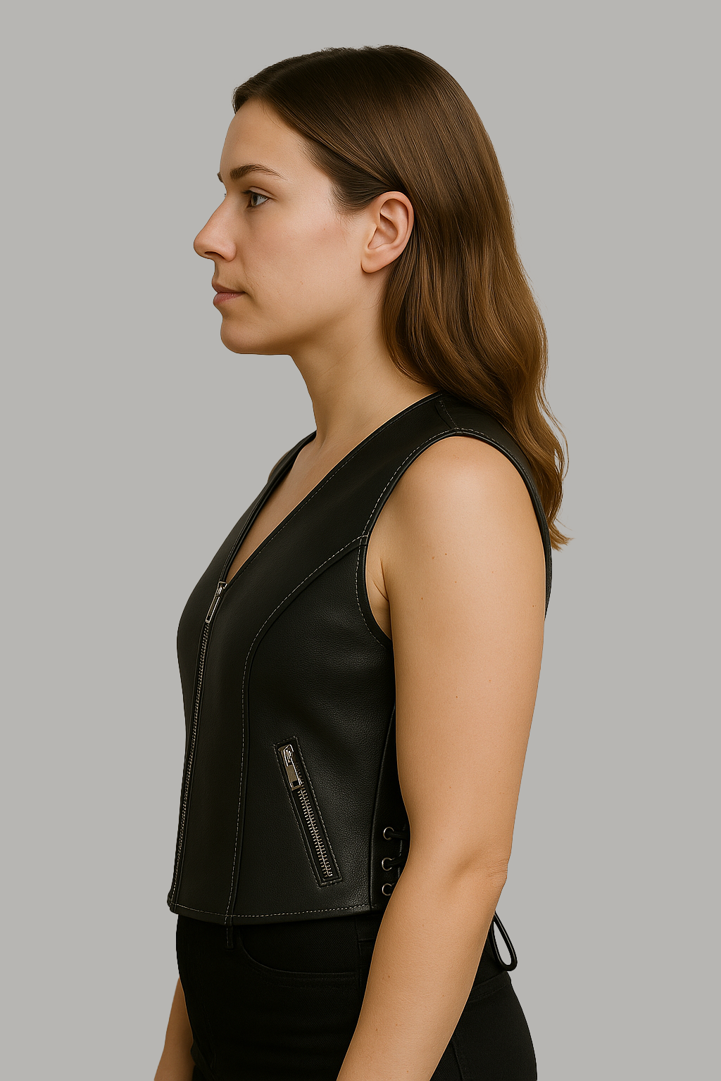 Whisper – Women's Motorcycle Leather Vest