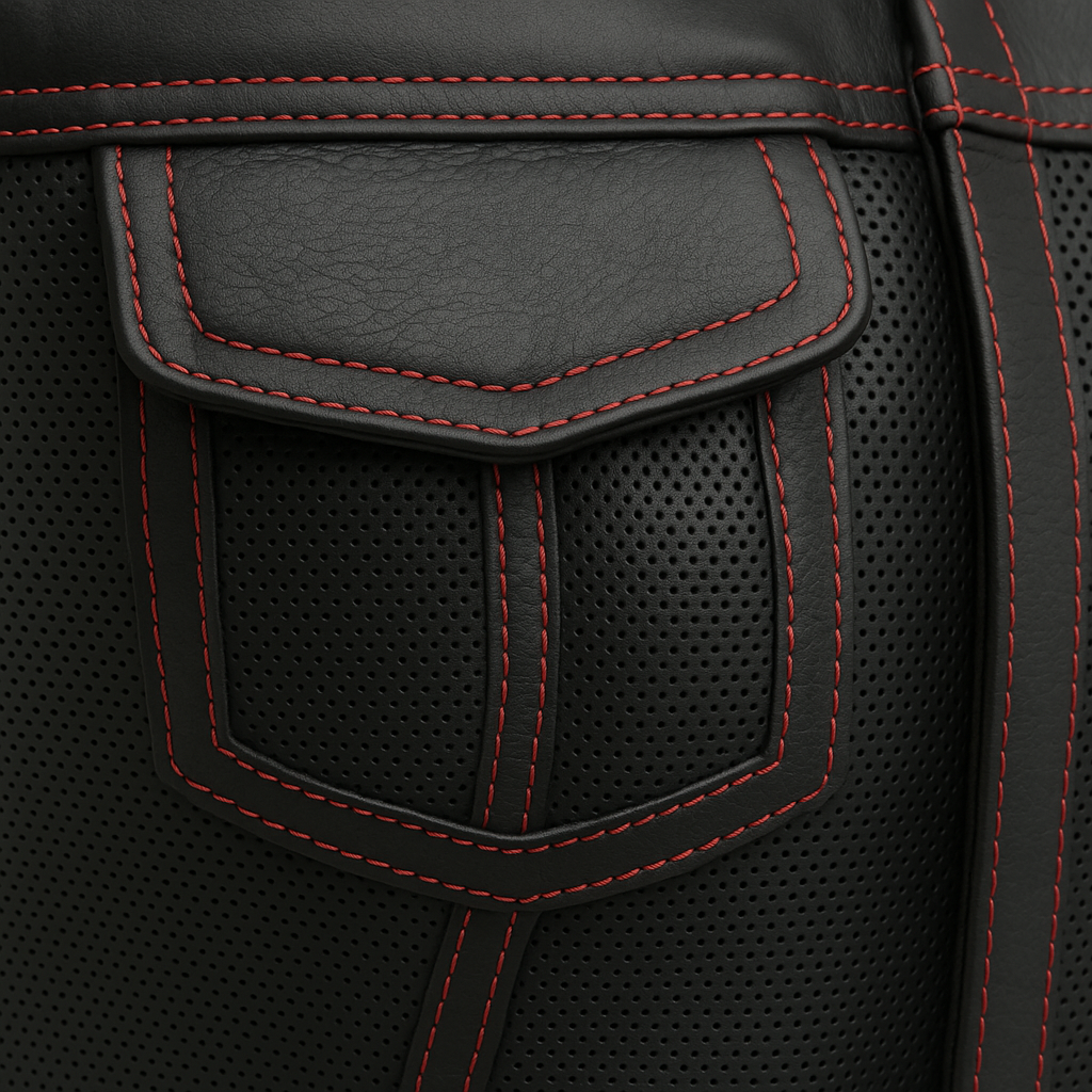 Nightlock – Women's Perforated Club Style Leather Vest