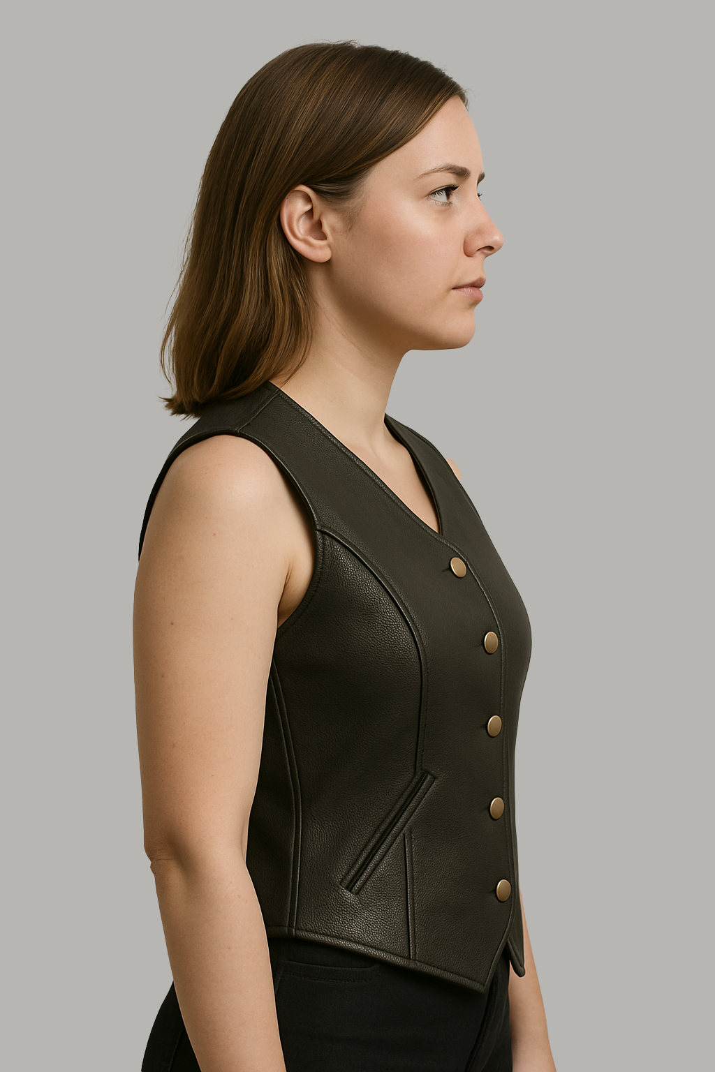 Warden – Women's Motorcycle Leather Vest