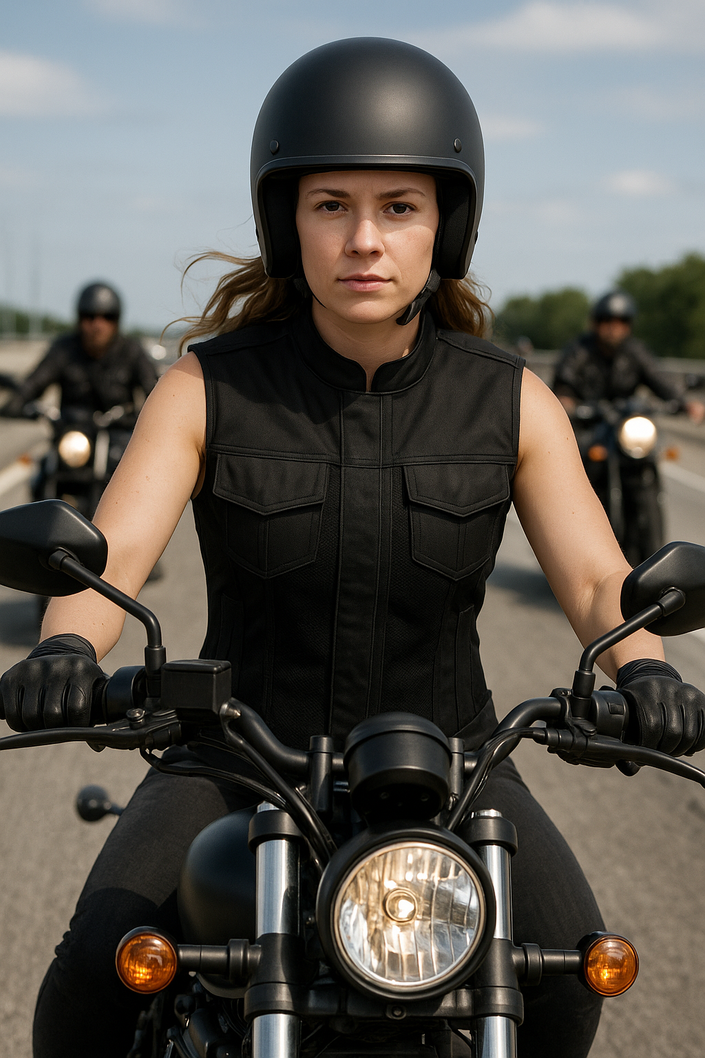 Trace Moto Mesh Women's Club Style Motorcycle Vest