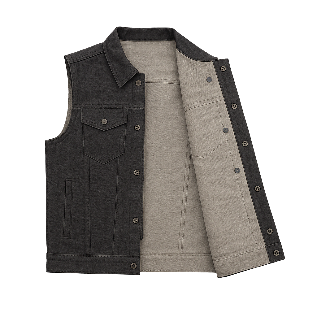 PR-313 Ashmark – Men's Motorcycle Denim Vest