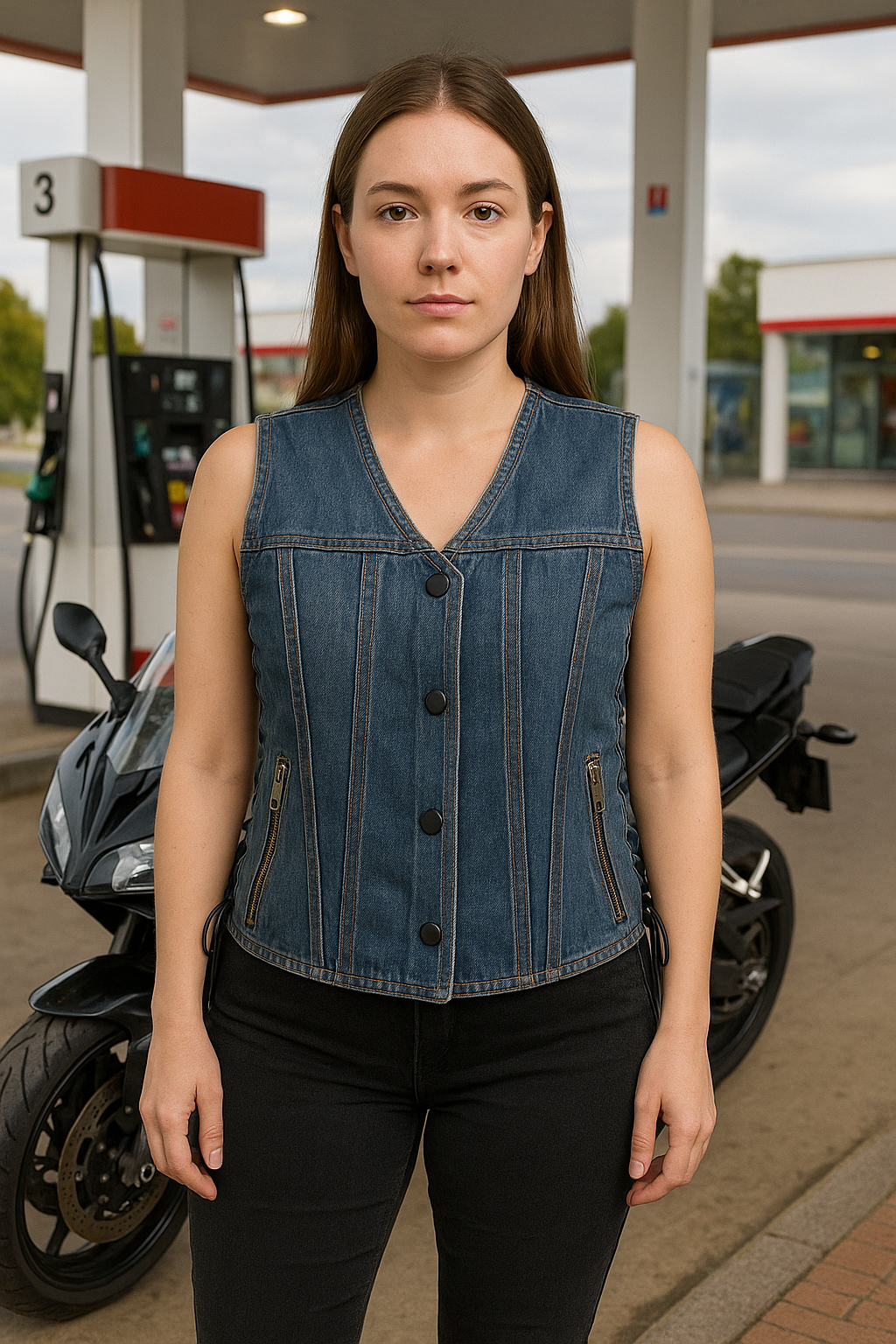 Legacy - Women's Motorcycle Denim Vest