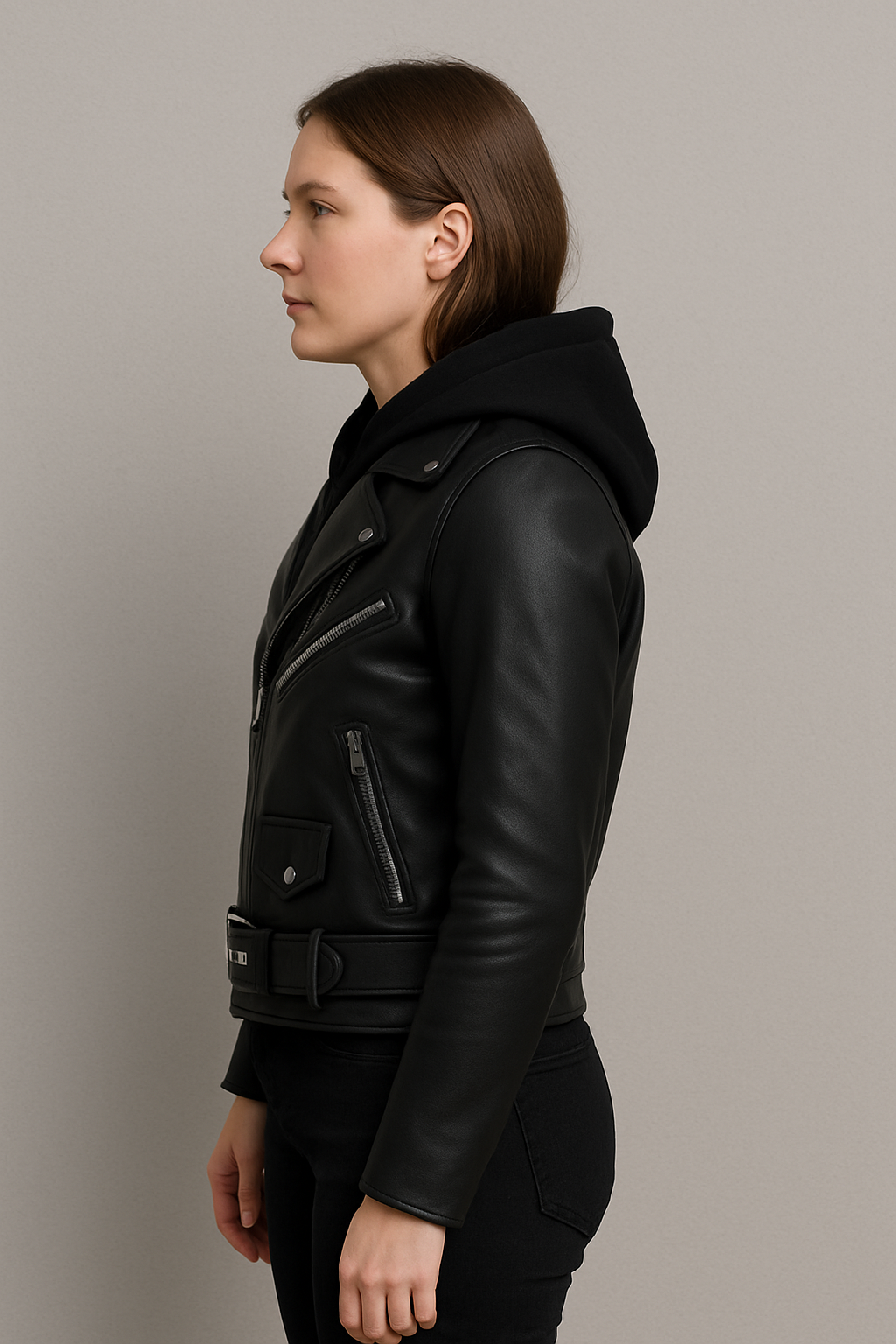 Midnight Throttle | Women's Motorcycle Leather Jacket