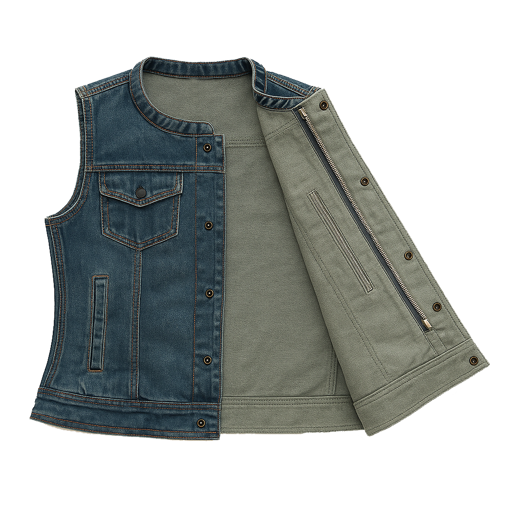 Rivet – Women's Motorcycle Denim Vest