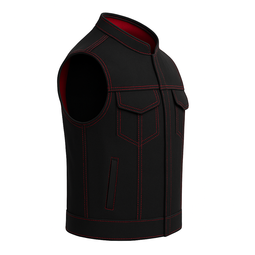 PR-302 Bloodstone – Men’s Motorcycle Denim Vest