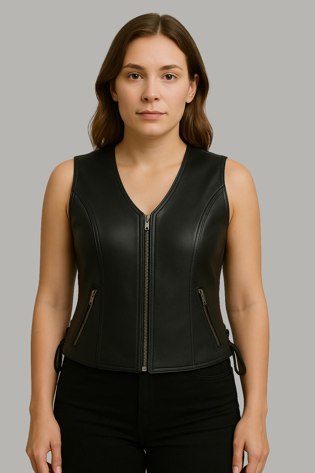 Luna Vortex – Women's Motorcycle Leather Vest