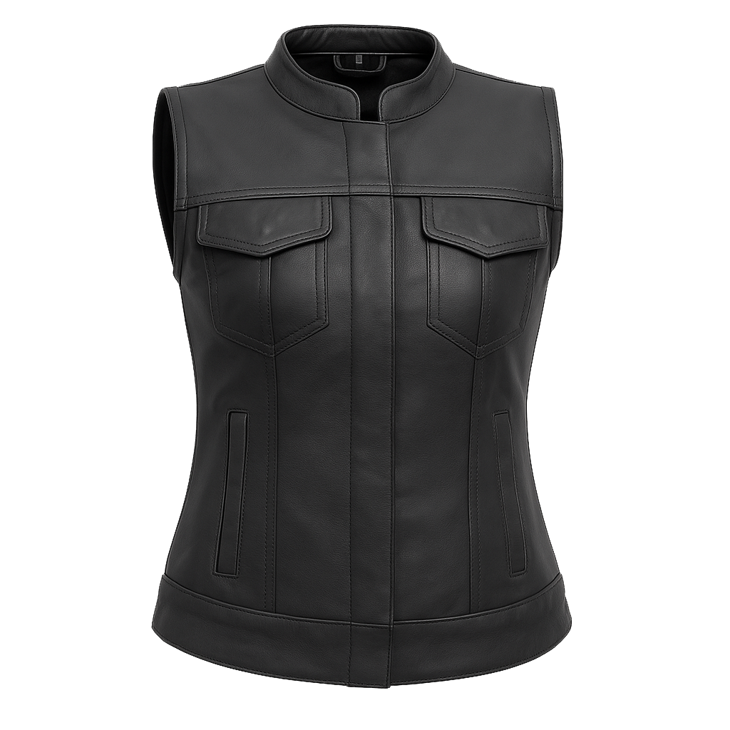 Darkhaven – Women's Motorcycle Leather Vest