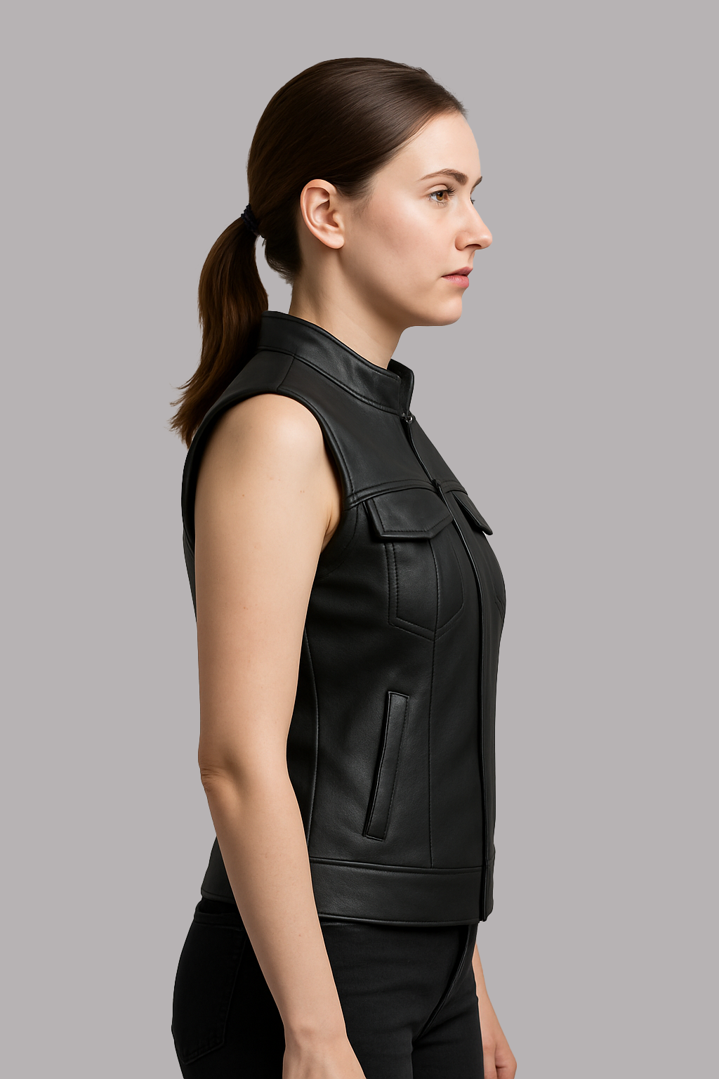 Darkhaven – Women's Motorcycle Leather Vest