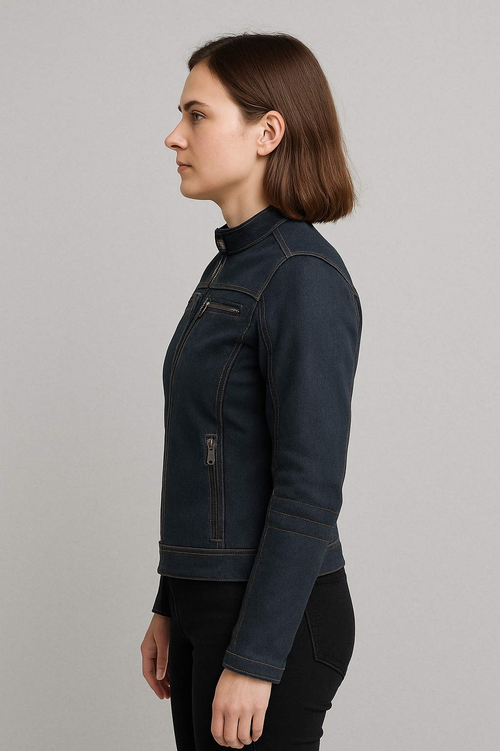 Midnight Rider – Women's Motorcycle Denim Jacket