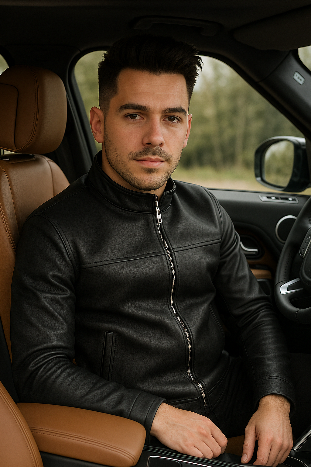 Zain Apex Rider Men's Leather Jacket