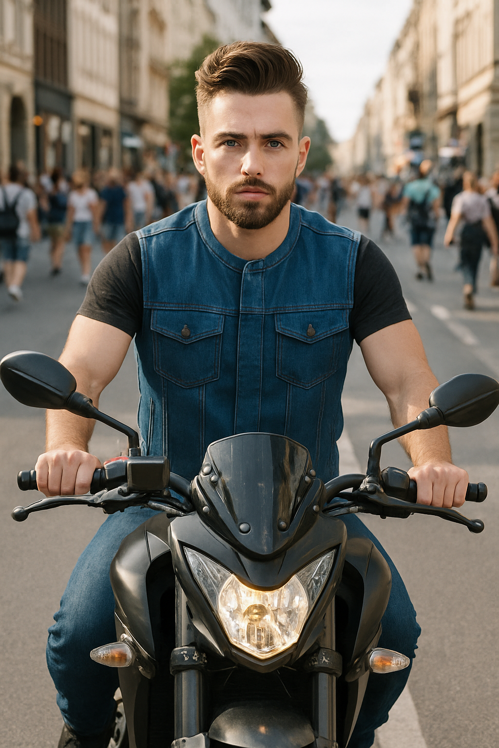 PR-310 Bastion – Men’s Motorcycle Denim Vest