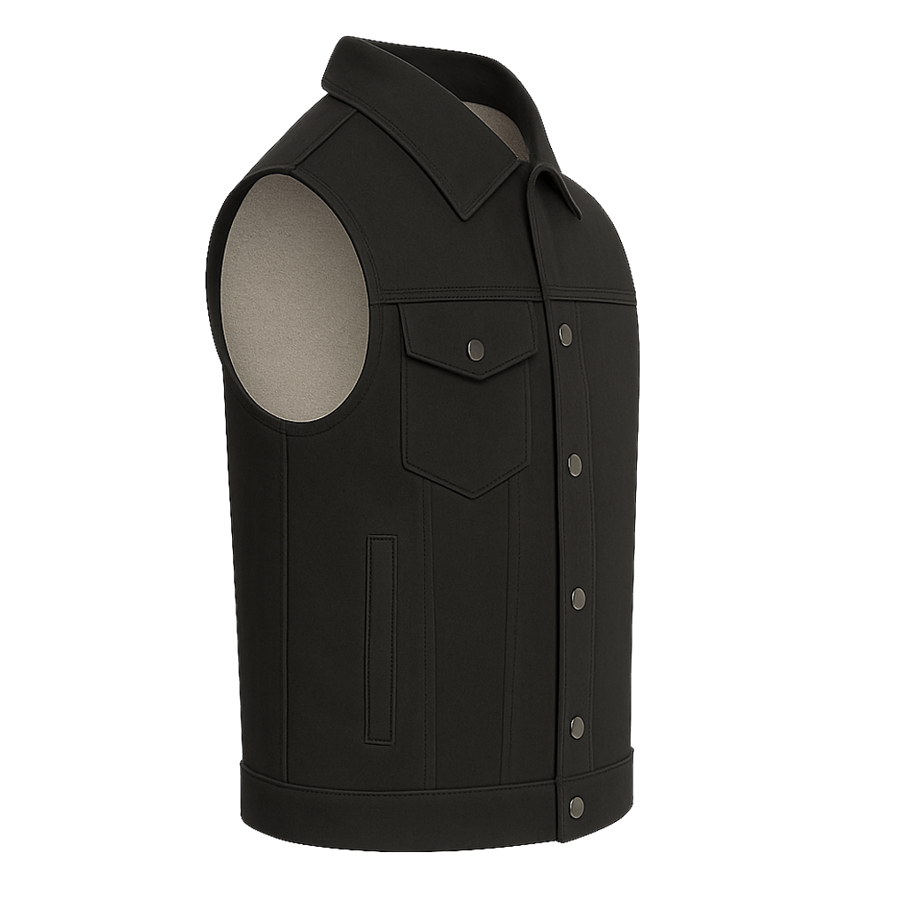 PR-313 Ashmark – Men's Motorcycle Denim Vest