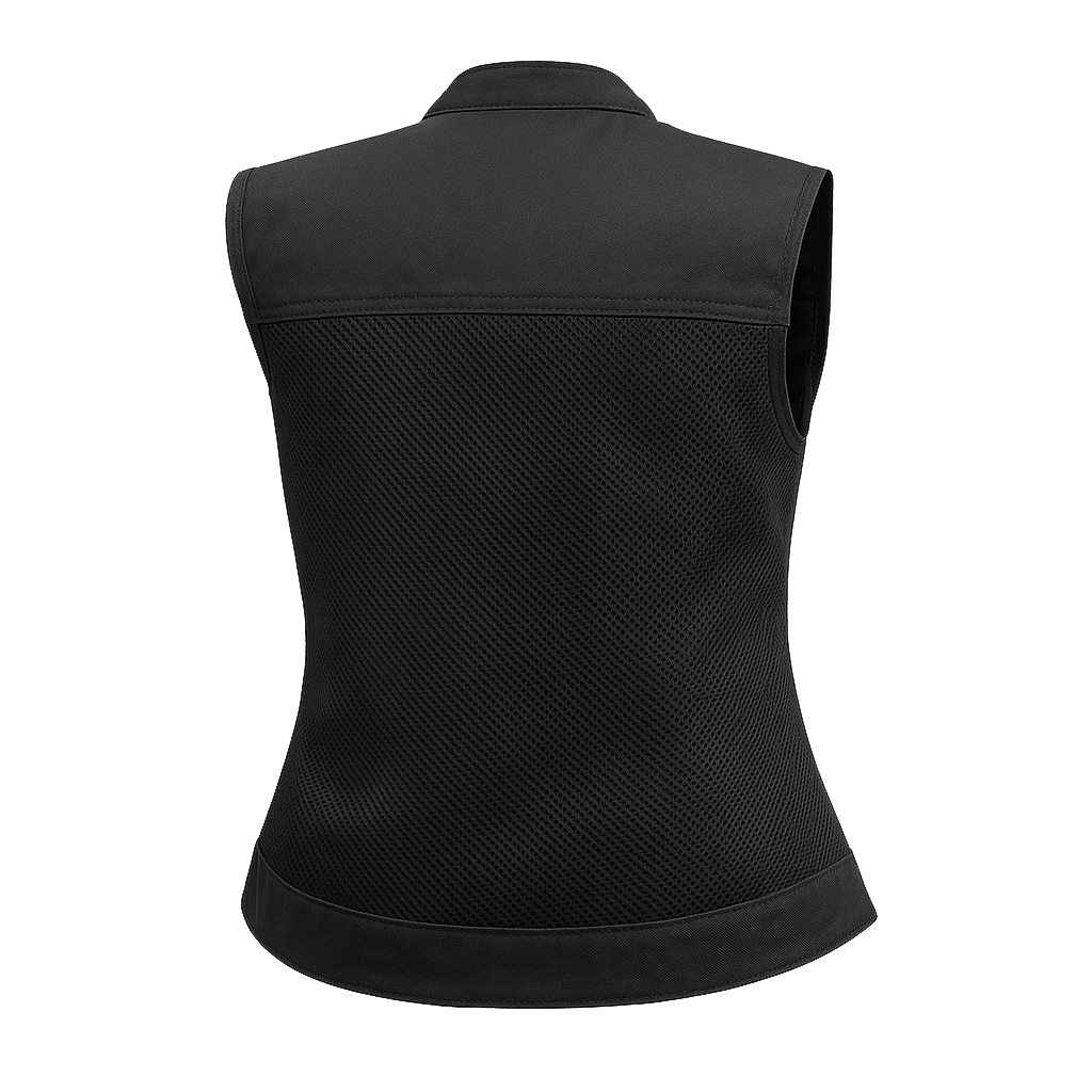 Trace Moto Mesh Women's Club Style Motorcycle Vest