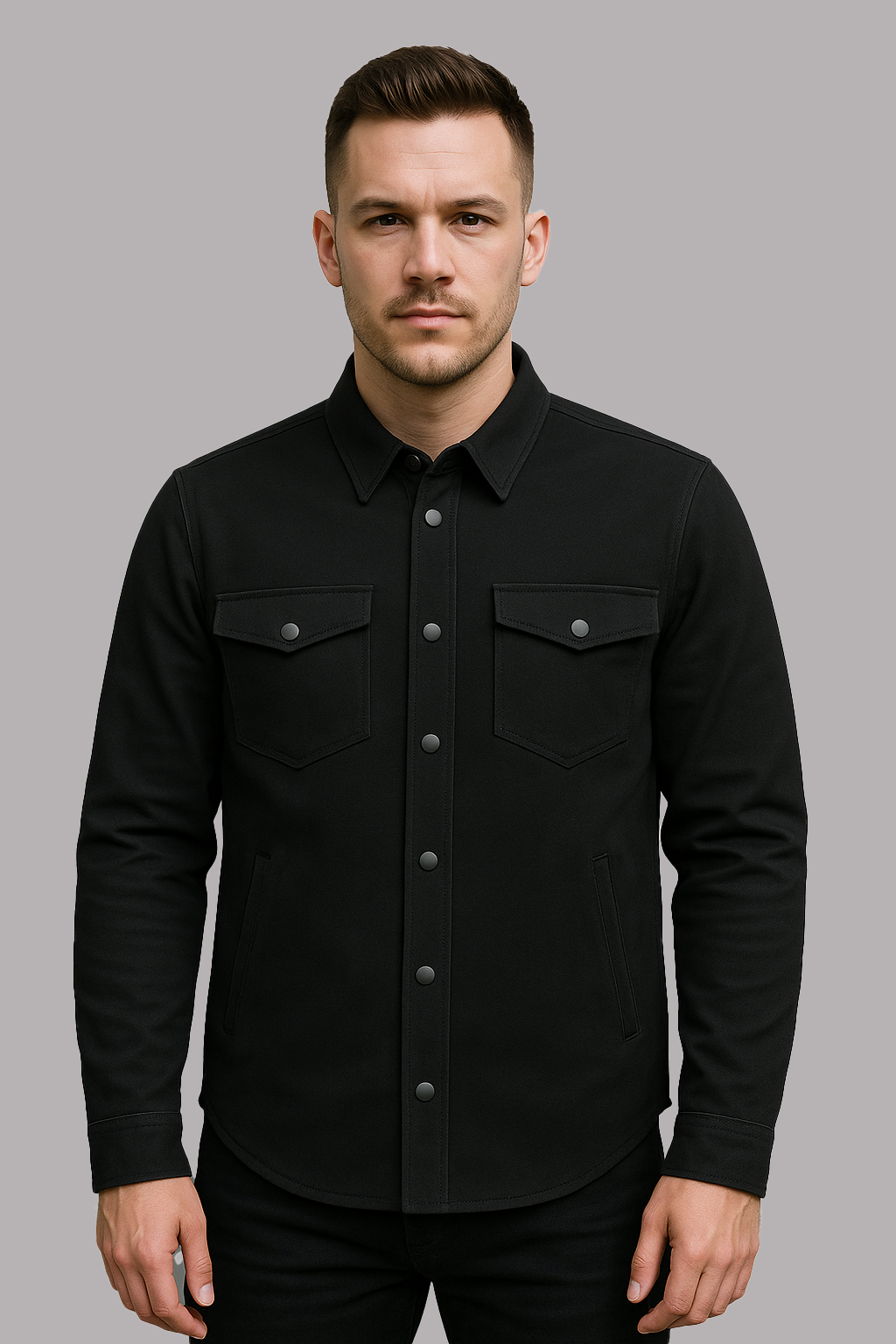 PR-328 Blackout Commander Men's Denim Shirt