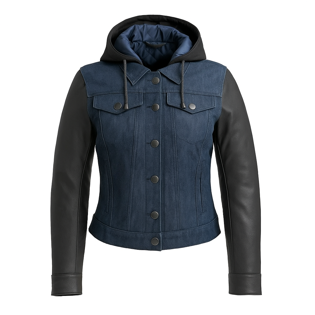 Shadow Denim – Women's Motorcycle Denim/Leather Jacket