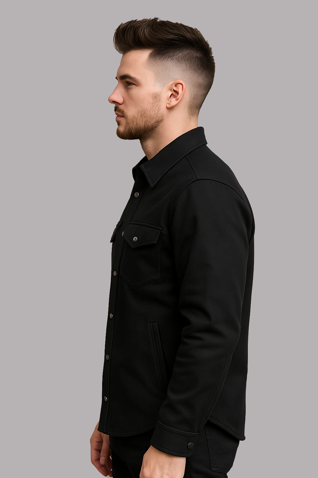 PR-328 Blackout Commander Men's Denim Shirt