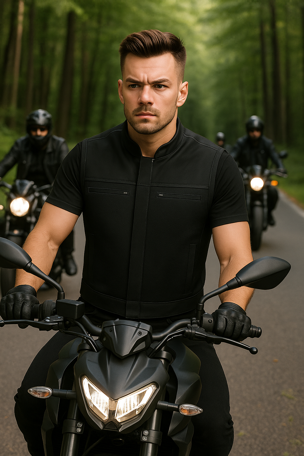 Aura – Men's Moto Mesh Motorcycle Vest
