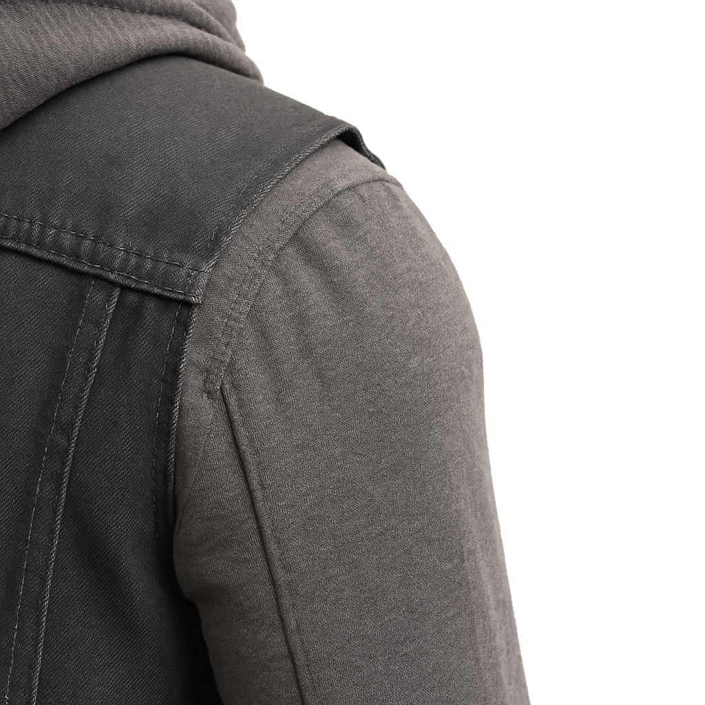 PR-312 Ashmark – Men's Motorcycle Denim Vest & Hoodie