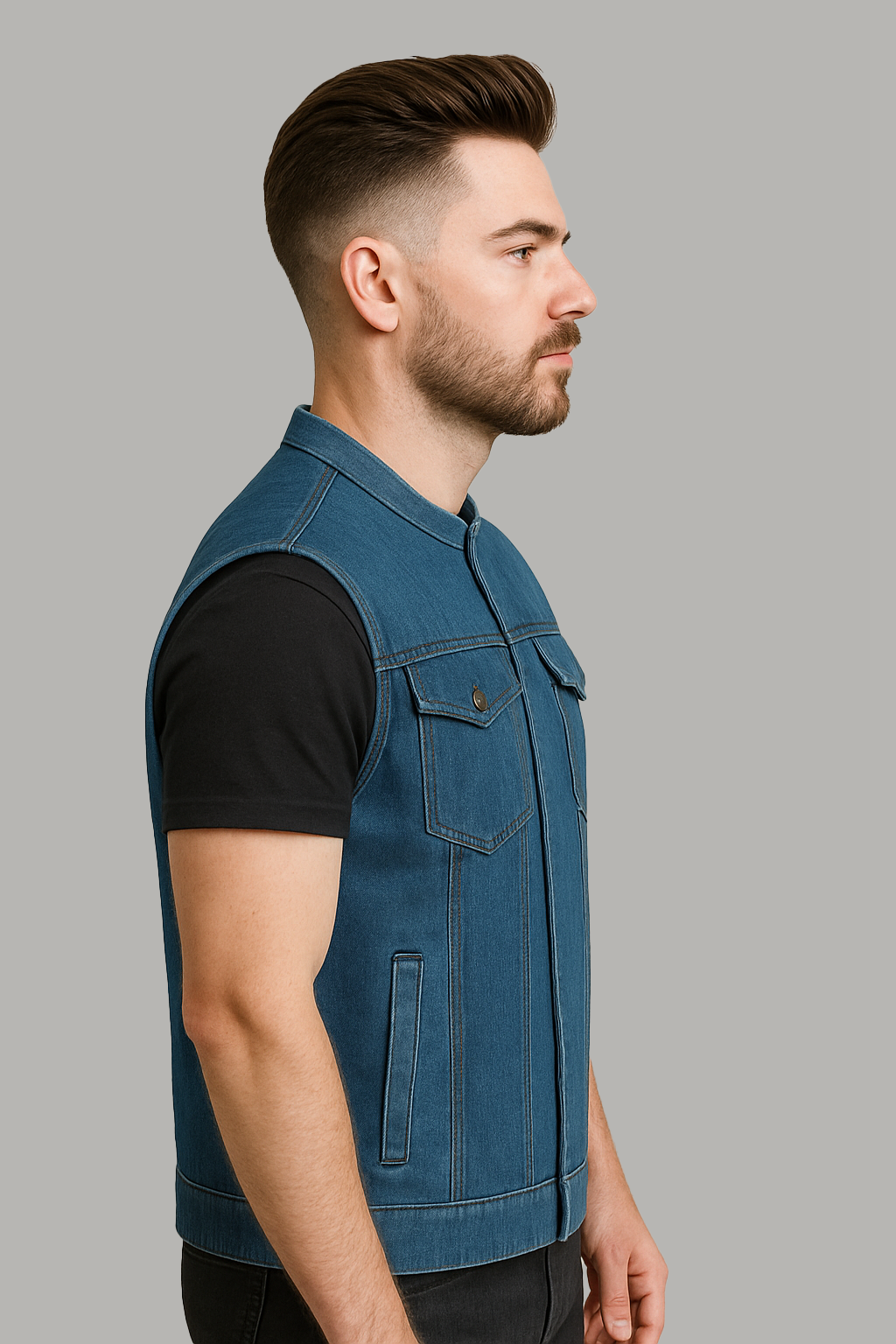PR-310 Bastion – Men’s Motorcycle Denim Vest