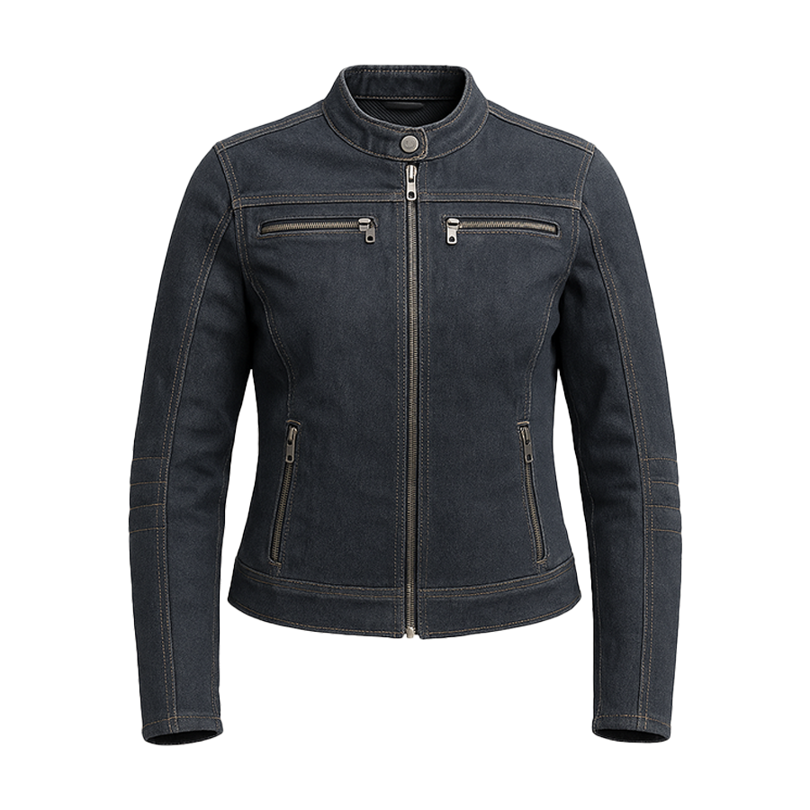 Midnight Rider – Women's Motorcycle Denim Jacket