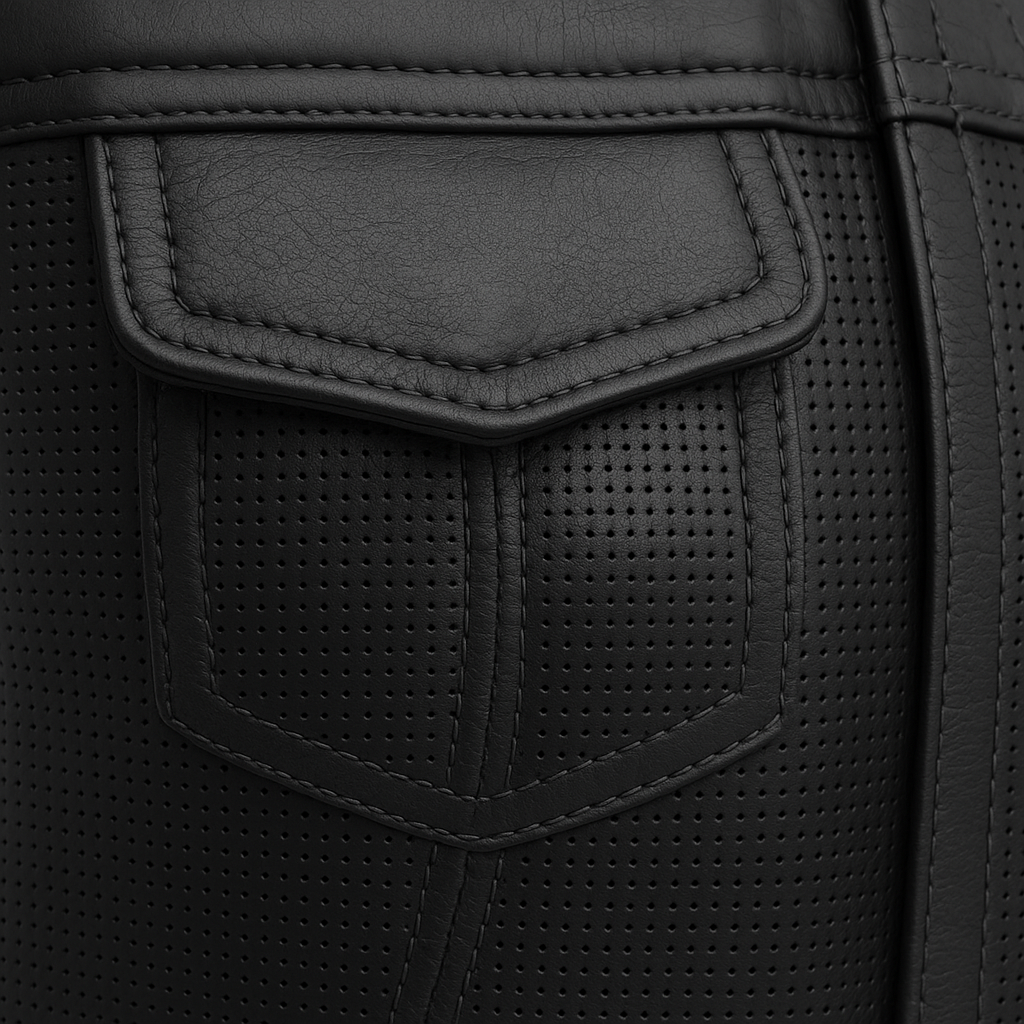 Nightlock – Women's Perforated Club Style Leather Vest