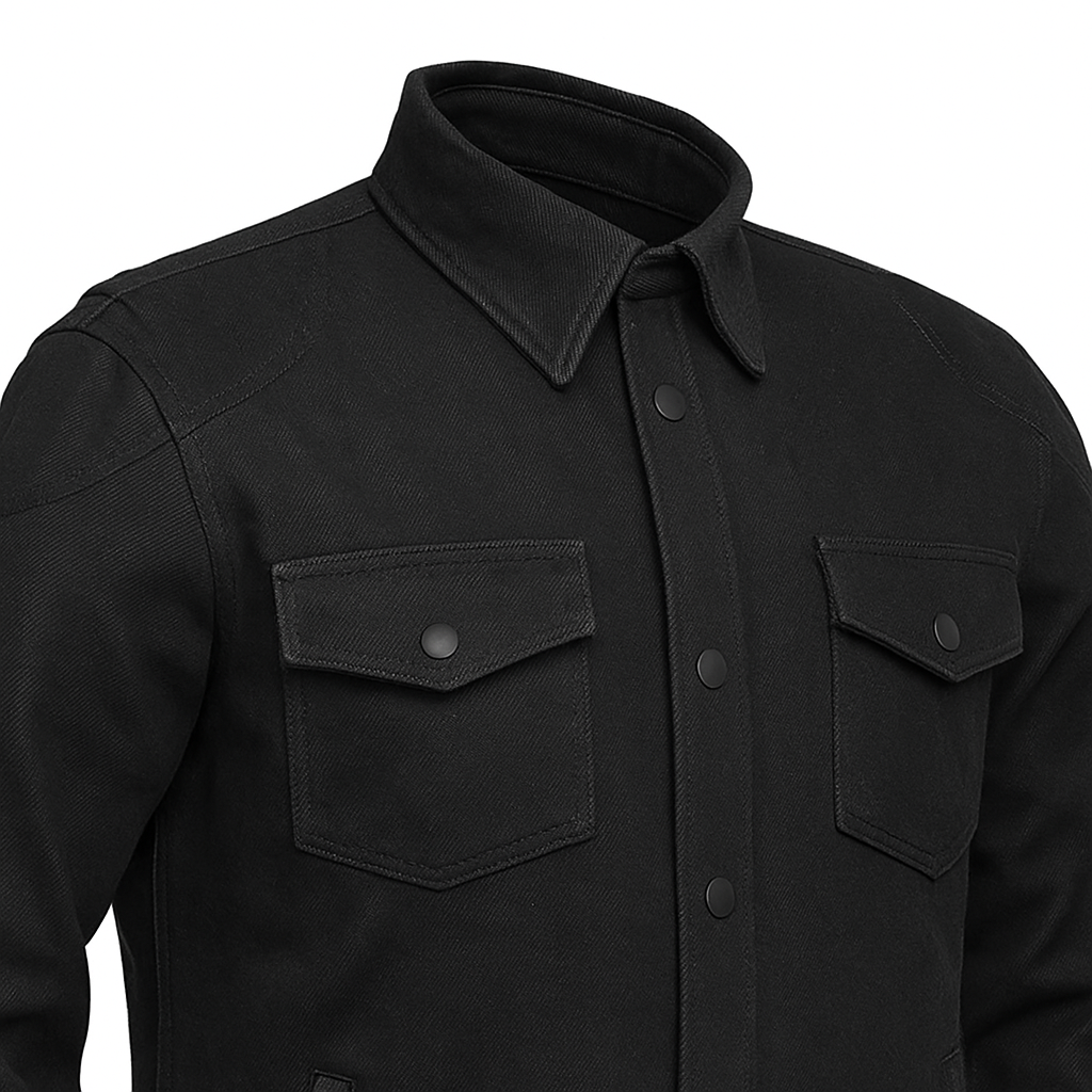 PR-328 Blackout Commander Men's Denim Shirt