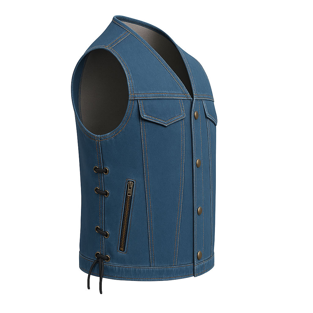 PR-303 Rabel - Men's Motorcycle Denim Vest