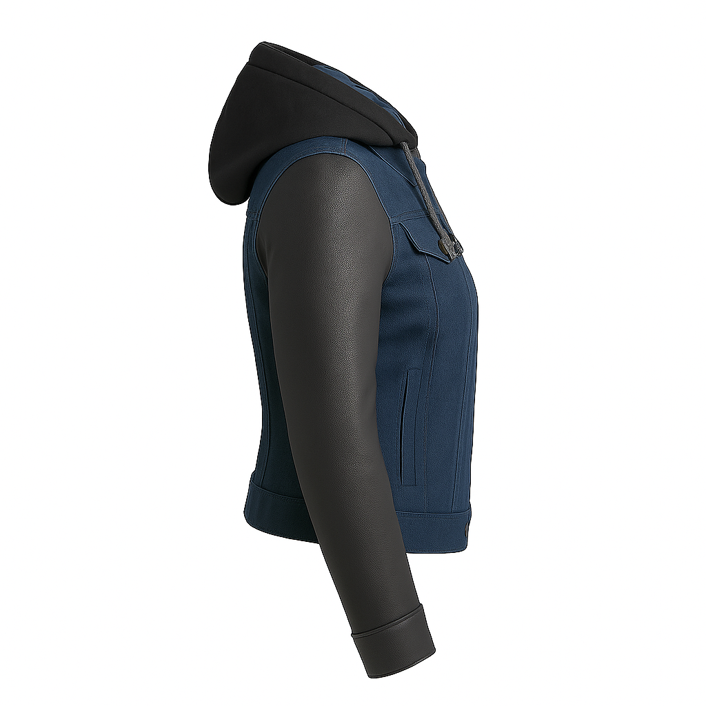 Shadow Denim – Women's Motorcycle Denim/Leather Jacket