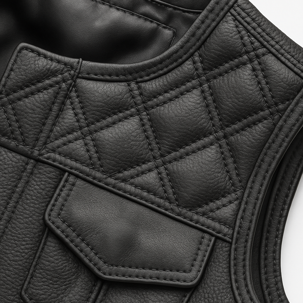 Obsidian Queen – Women's Club Style Motorcycle Leather Vest