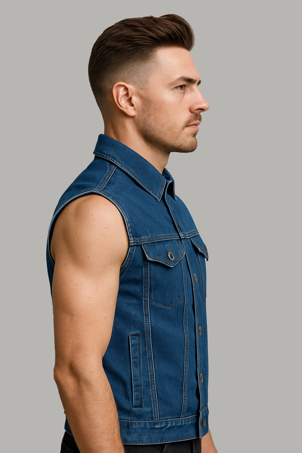 PR-314 Denmara – Men's Lightweight Denim Vest