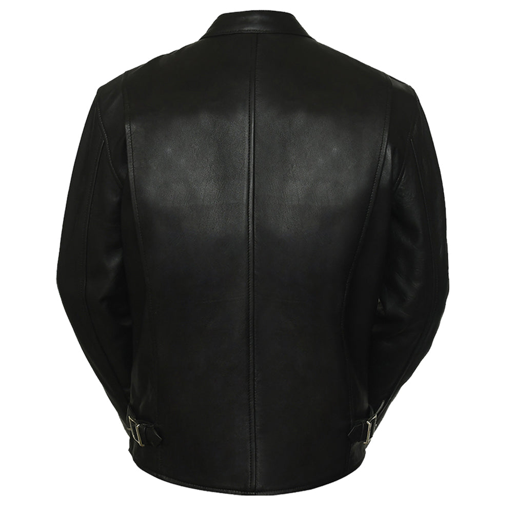 Superb Men's Natural Lambskin Black Leather Jacket