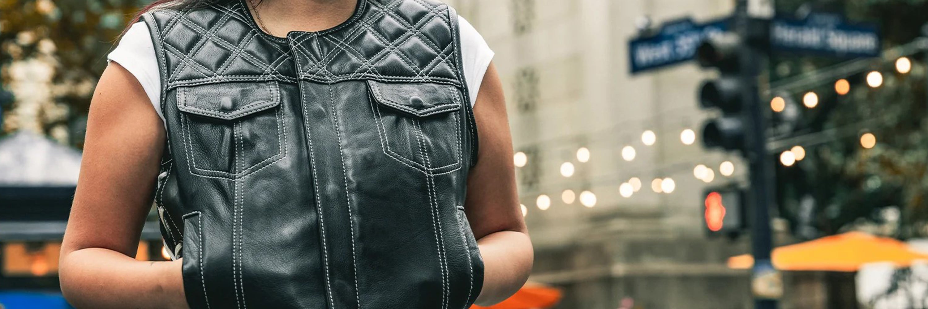 Women's Leather Vest