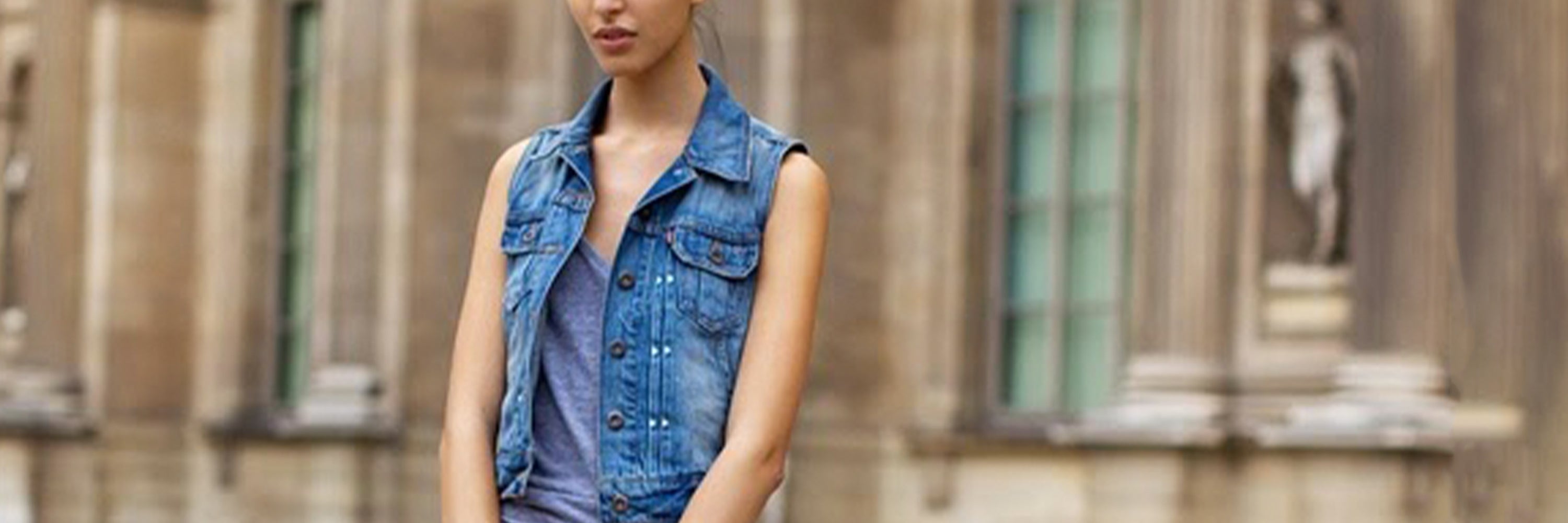 Women's Denim twill vests