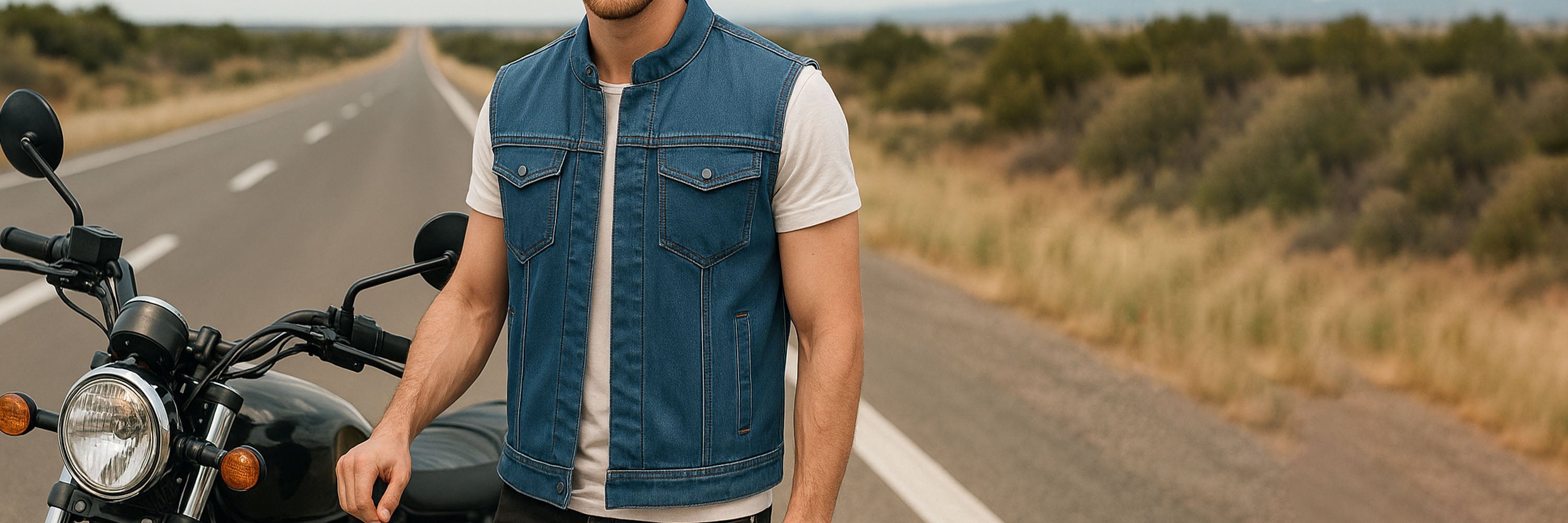 Men's Denim Twill Vest
